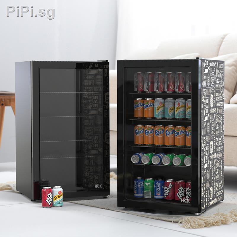 Mini Fridge Hck Huskies Sc 98 B Small Refrigerator Single Door Type Ice Bar Glass Door Freezer Shopee Singapore