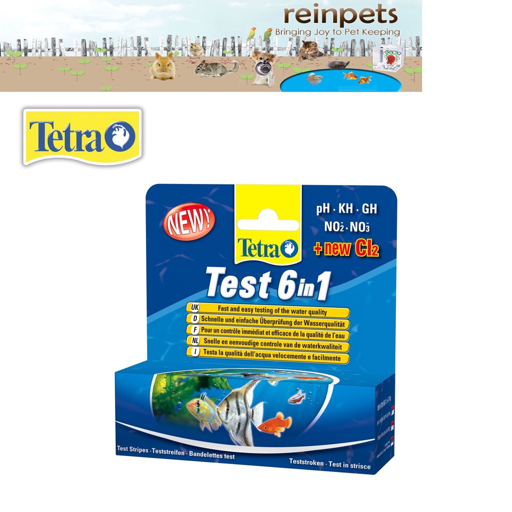 Tetra Test 6in1, Aquarium Water Test Kit 25 Strips Shopee Singapore