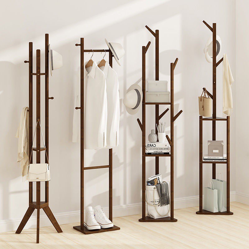 Floor Clothes Rack Simple Household Clothes Rack Bedroom Living Room ...