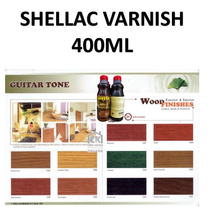 Shop Malaysia 400ml Bottle Wood Varnish Wood Shellac Cat Kayu Syelek Paint Shopee Singapore