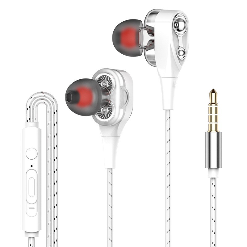 headset 4d bass double speaker stereo 3.5 mm wired headphone