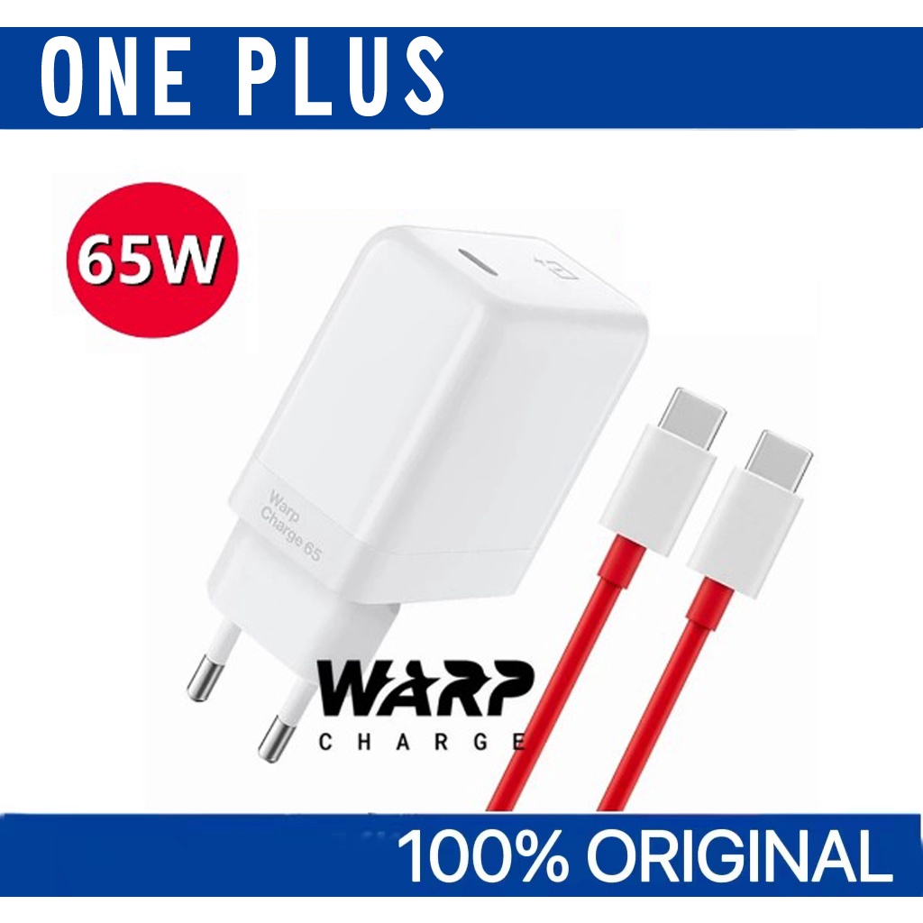 Oneplus 9 Pro 8T Warp Charge 65 Power Adapter White Eu Us Uk Warp Charger  Type C To Type C Cable 65W One Plus 9Pro 8 T 8T+ 5G | Shopee Singapore