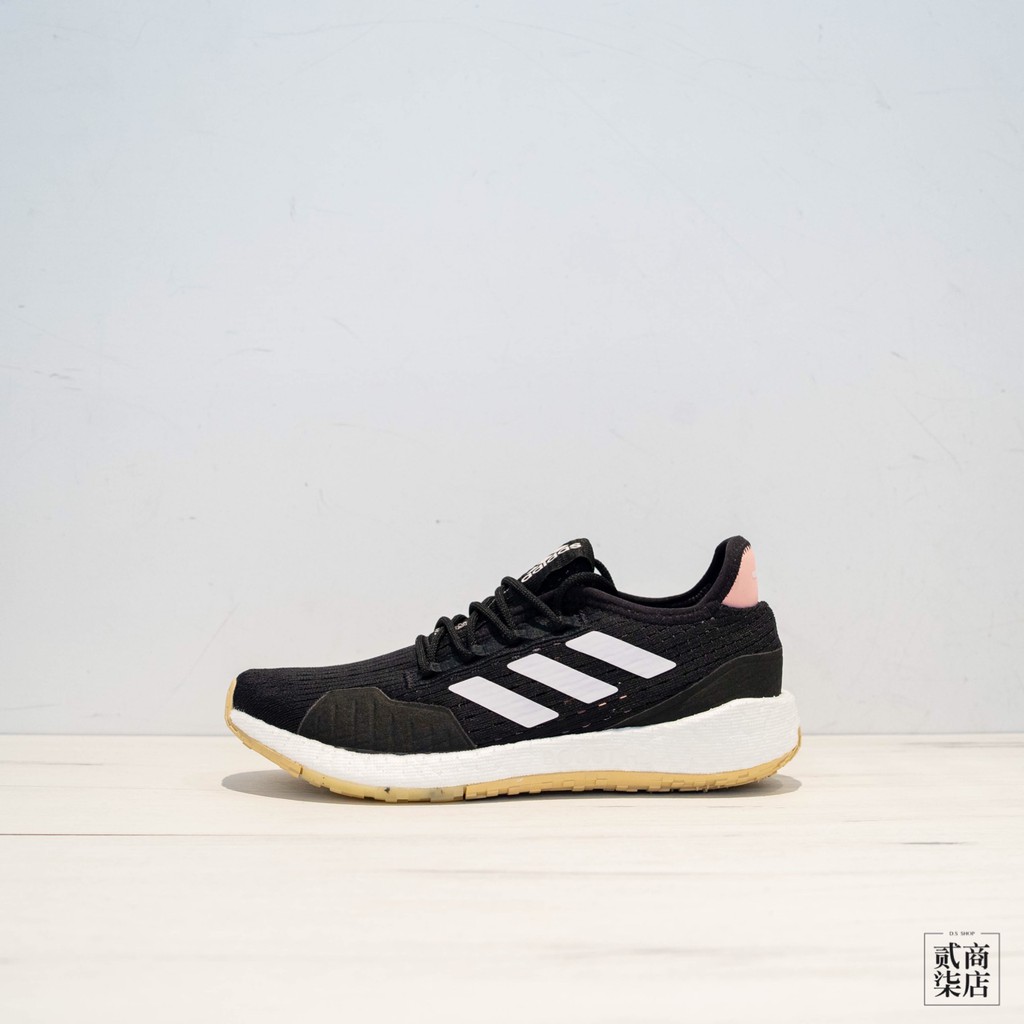 black white and pink adidas