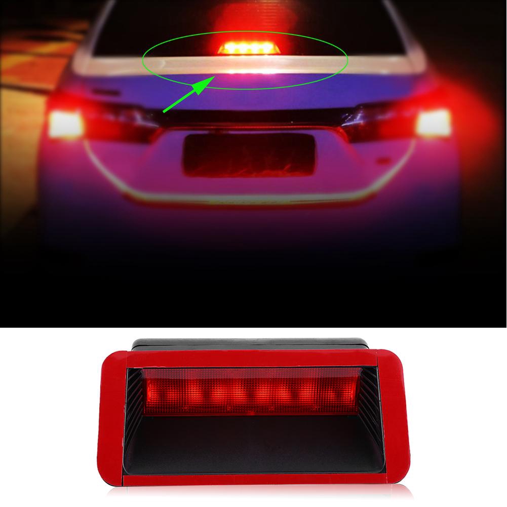 5 Led Car High Mount Rear Third Brake Stop Tail Light Lamp Shopee Singapore