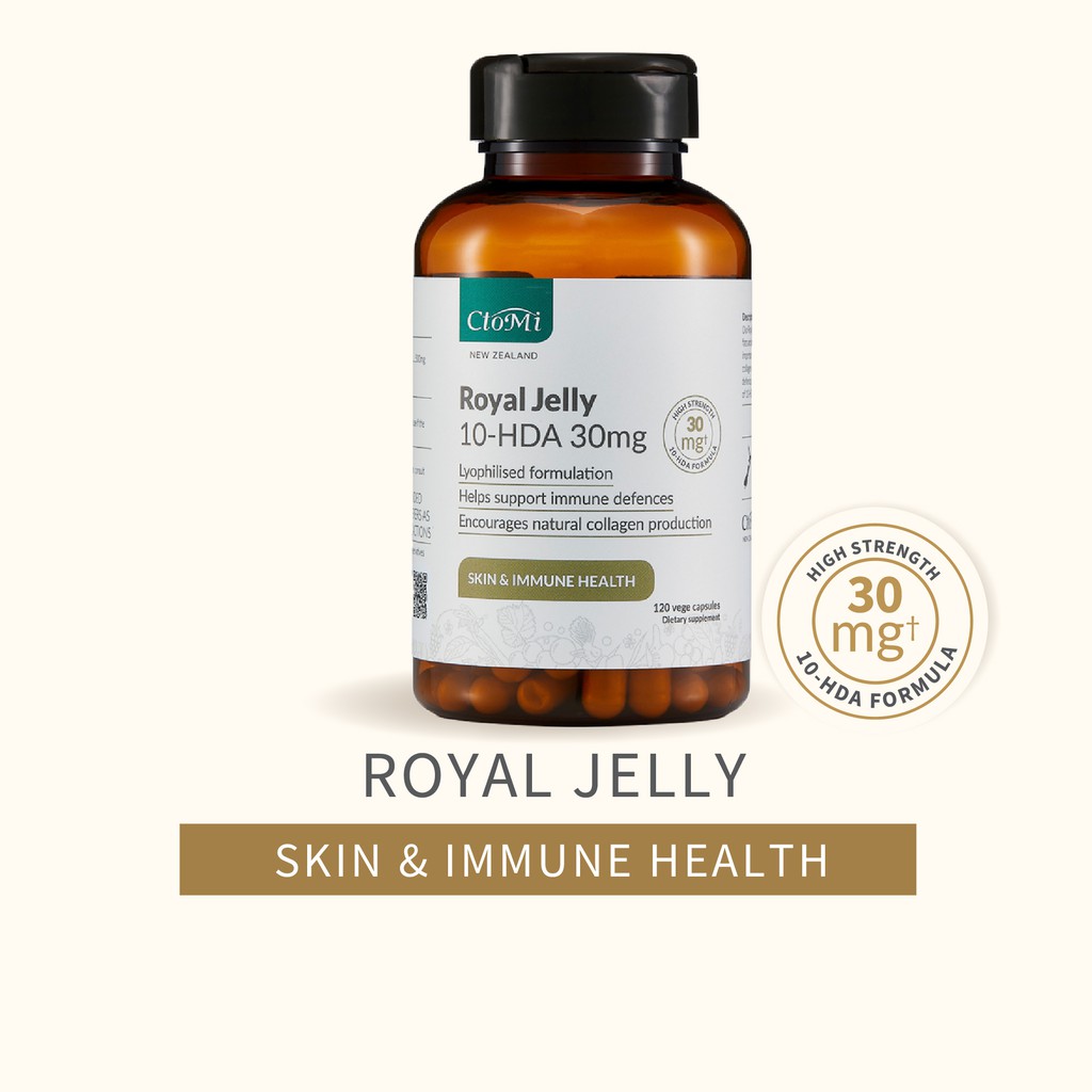 CtoMi Royal Jelly 10HDA Supplement 120s (Skin & Immunity) Shopee