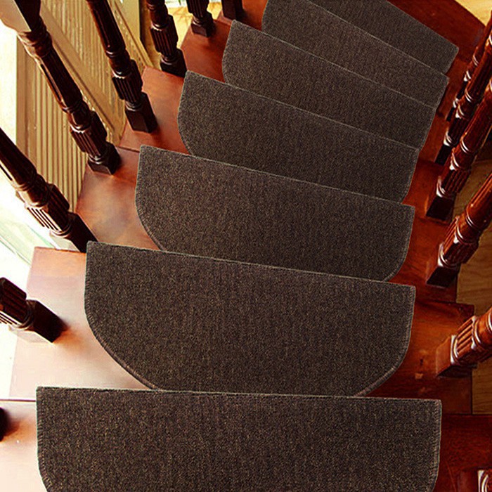 Ey Stair Tread Mats Set Indoor Anti Slip Protection Graphite 15