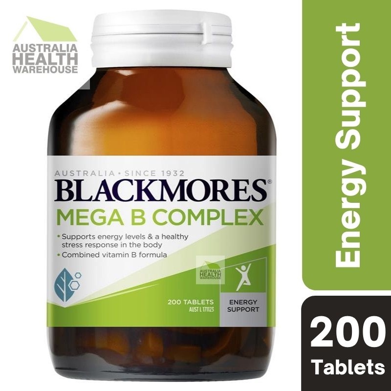 Blackmores Mega B Complex 200 Tablets January 2024 Shopee Singapore