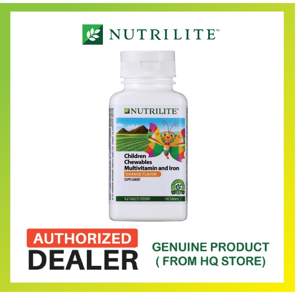 Amway NUTRILITE Chewables Multivitamin and Iron Supplement Kids (100