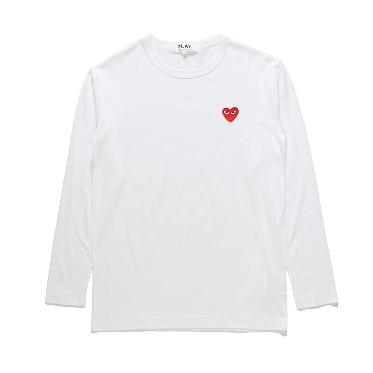 cdg play couple shirt