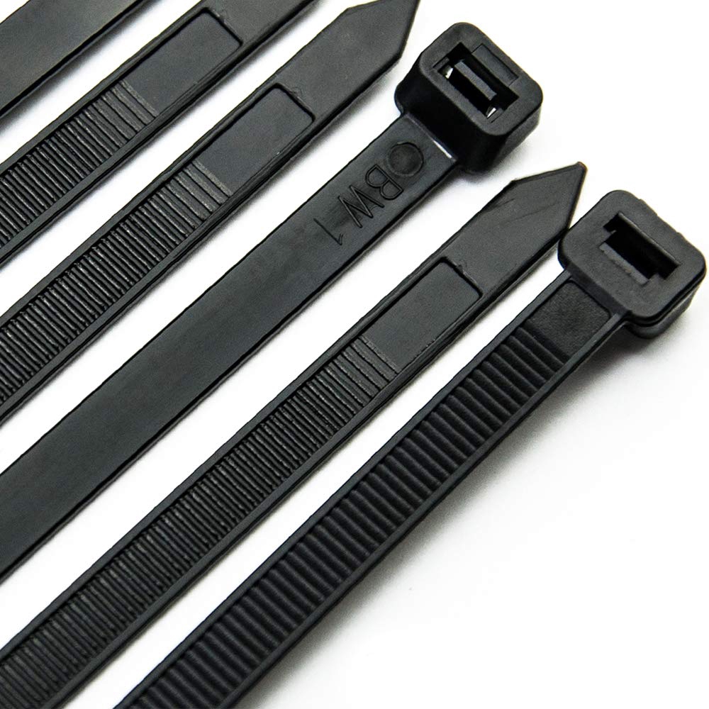 BaBCv 100X Nylon Plastic Cable Ties Zip Tie Lock Wraps Heavy Duty Reusable Zwj 