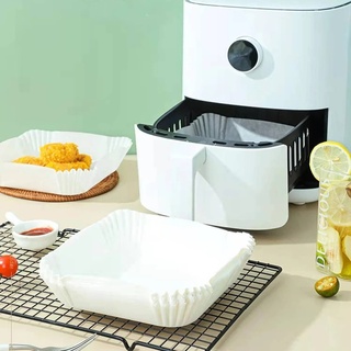 30/50/100 Sheets Square Disposable Paper Mats/ Air Fryer Non-Stick Paper Liner/ Multifunction Kitchen Waterproof Baking Pan #4