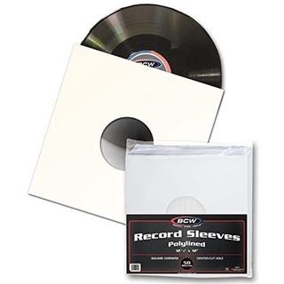 BCW 33RPM 2mm Outer Sleeves + Polylined Paper (with hole) Inner Sleeves (Packs of 10s) Archival