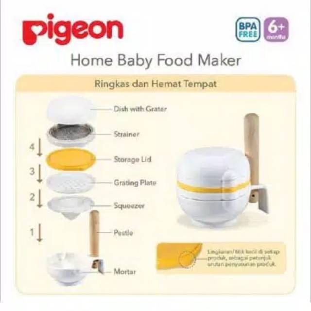 Pigeon Baby Food Maker Baby Tableware Mpasi Tools Shopee Singapore