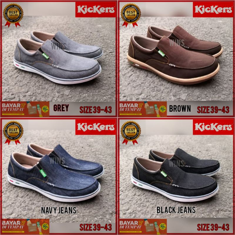 kickers slip on