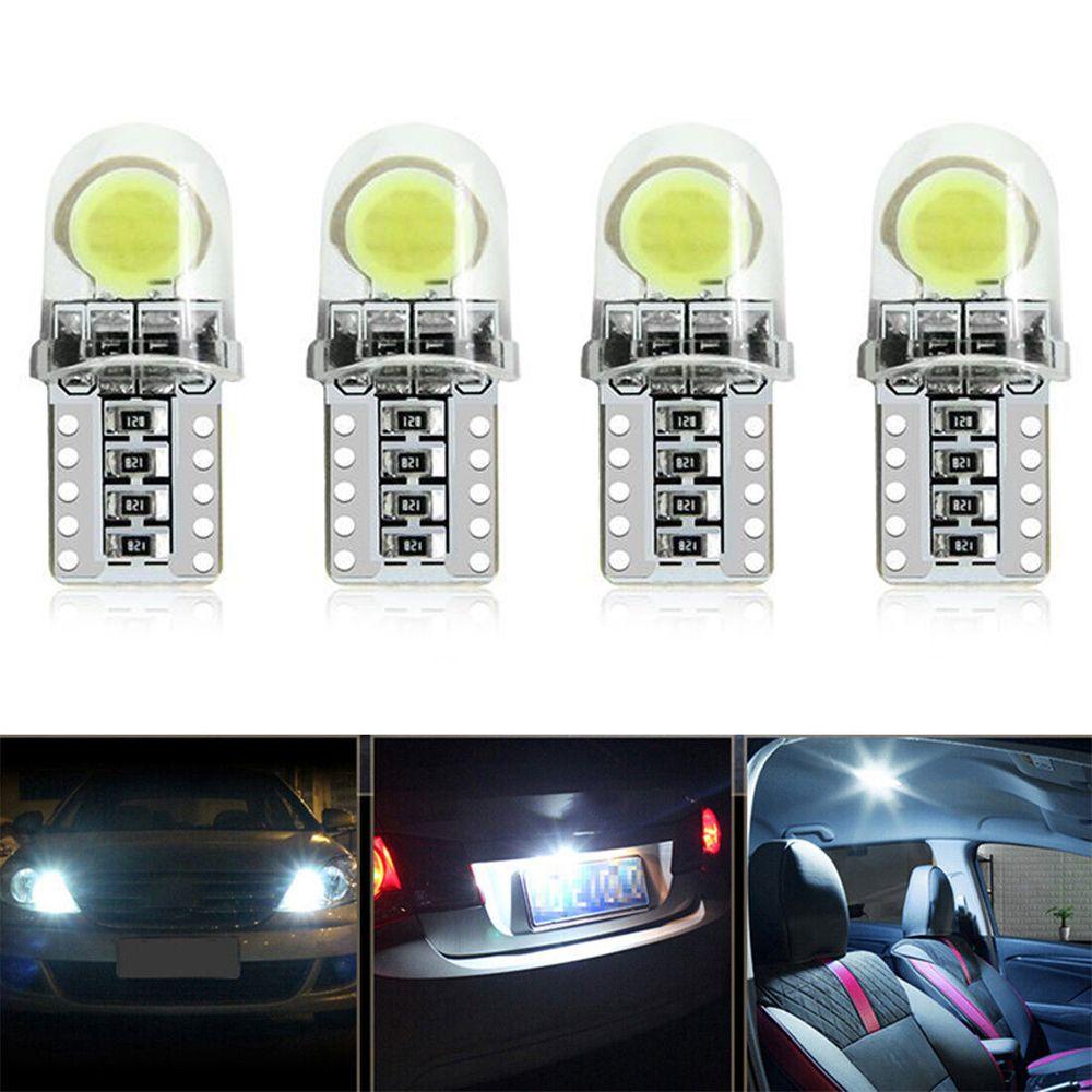 WONDER 4Pcs/Set Car Fog Light 4Pcs 6SMD 6500K COB LED Super Bright Parking Light Bulb DRL