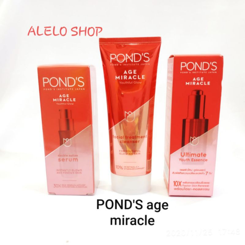 ponds age miracle youthful glow facial treatment cleanser