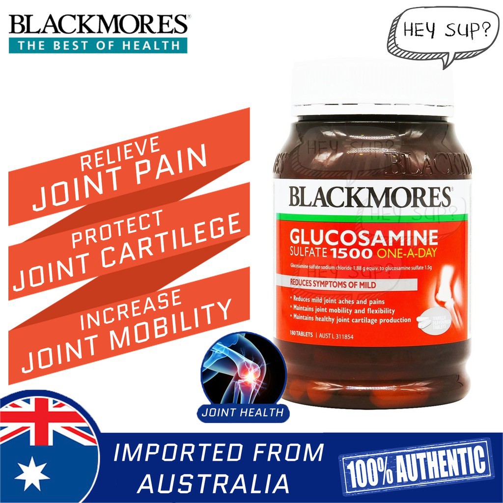 Blackmores Glucosamine 1500mg OneADay 180 Tablets (Arthritis Pain Relief) Shopee Singapore