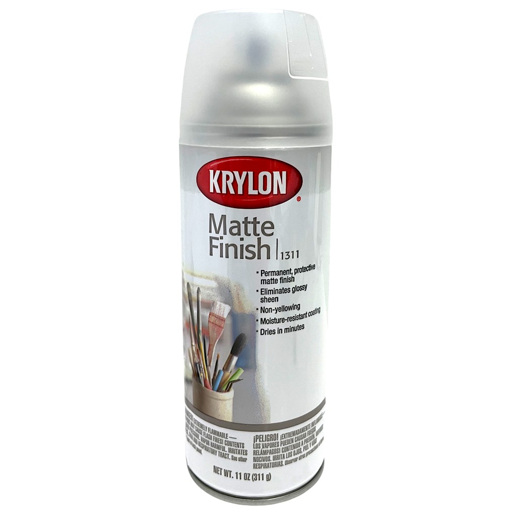 Krylon 1311 Crystal Clear Matte Finish Spray 11oz(311g) 724504013112 ...