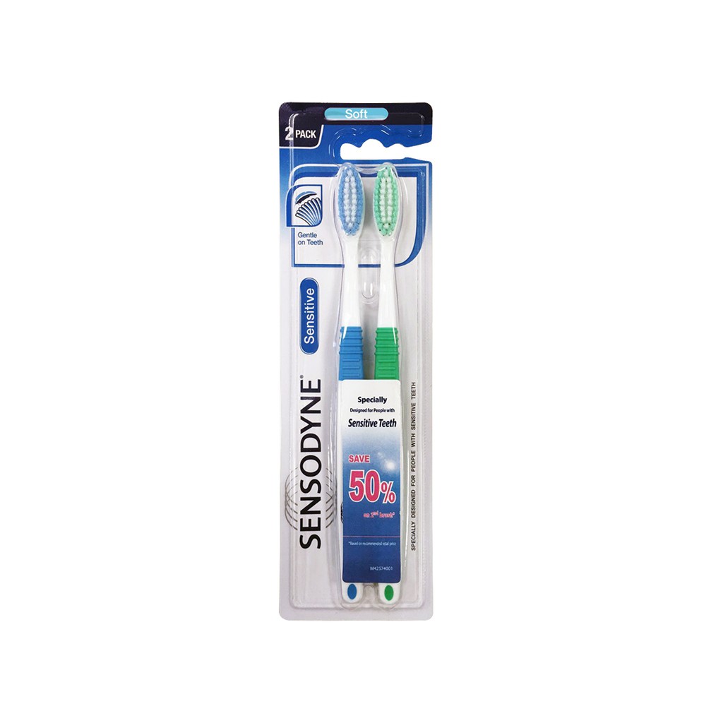 2 sensodyne sensitive toothbrush soft sensitive teeth