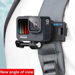 360 Degree Rotary Backpack Clip Accessories Shoulder Belt Phone Fixed For Gopro Hero 9 8 7 Black Insta 360 One R X Sjcam Eken Dji Osmo Action Camera Accessories
