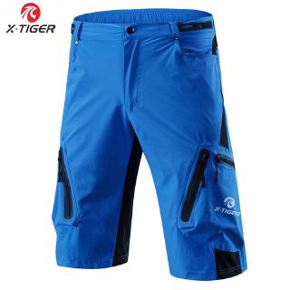 Loose Fit Mountain Bike Shorts with 5D Padded Gel Cycling Underwear Breathable Quick Dry MTB Pants Outdoor Downhill Sports Bicycle Bottoms Men MTB Cycling Shorts 