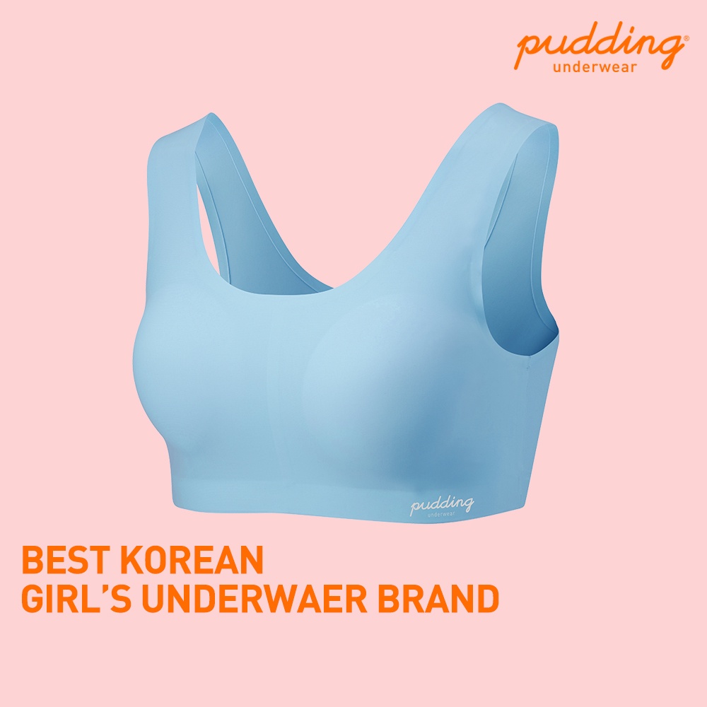 Girls underwear Pudding Underwear Junior Pad Detachable Bra Blue Color ...