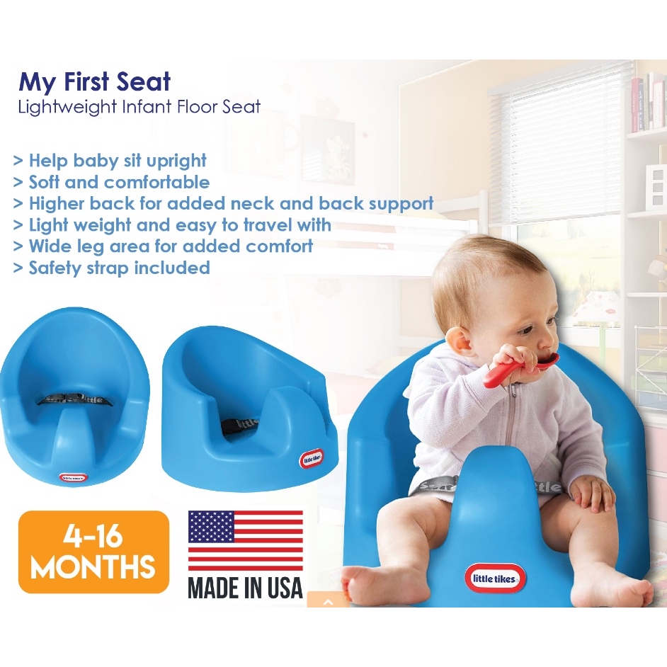 little tikes my first seat baby infant foam floor seat with play & feeding tray