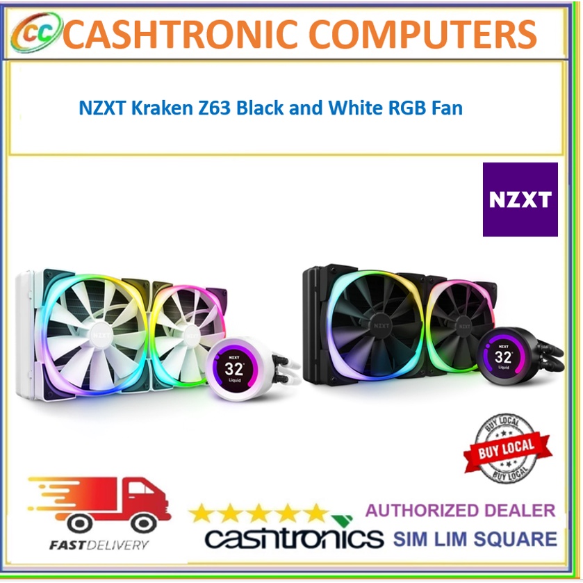 NZXT Kraken Z63 RGB 280mm Liquid Cooler With LCD Display | Shopee Singapore