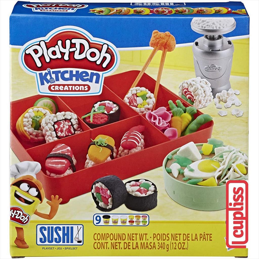 Play Doh Kitchen Creations Sushi Playset Hasbro E7915 Playdoh Shopee Singapore