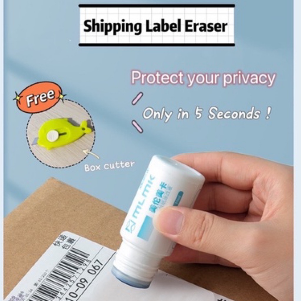 Shipping label Remover/Waybill Eraser Shopee Singapore