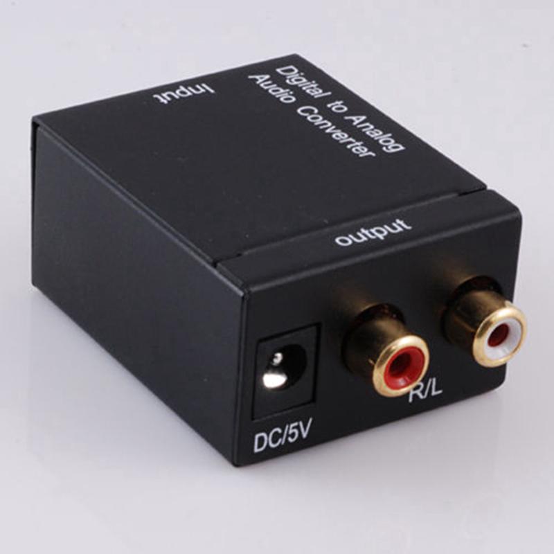 Digital Optical Coax Toslink to Analog Audio Converter Coaxial Toslink