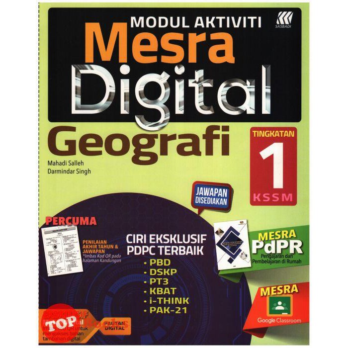 Topbooks Sasbadi Mesra Digital Geography Activitivation Module 1 Kssm 2021 Shopee Singapore