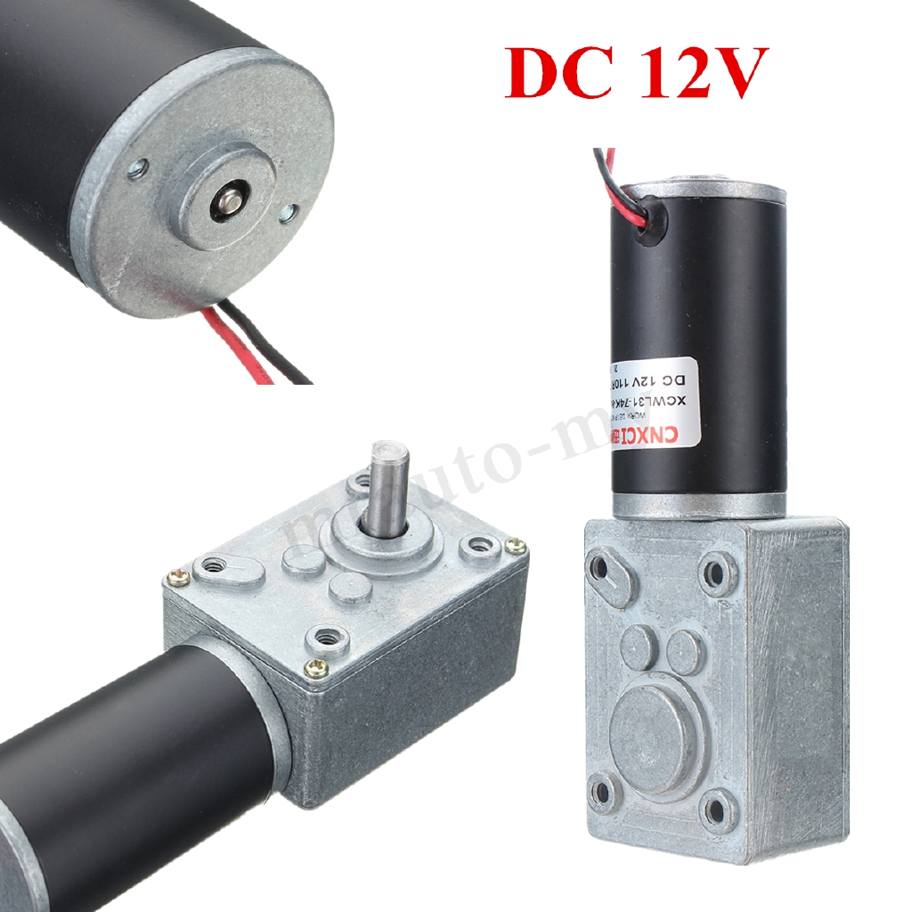 12V DC Motor High Torque Electric Power Turbo Reducer Worm Geared Reversible HOT
