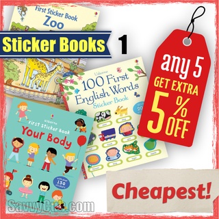 [CLEARANCE] USBORNE FIRST Sticker Books & LITTLE First Stickers Books [SG Seller. READY STOCK] Age 3+
