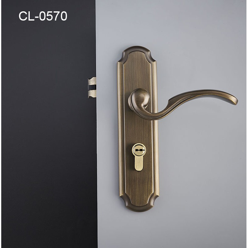 1 Set Solid Brass Door Locks Continental Bedroom Minimalist