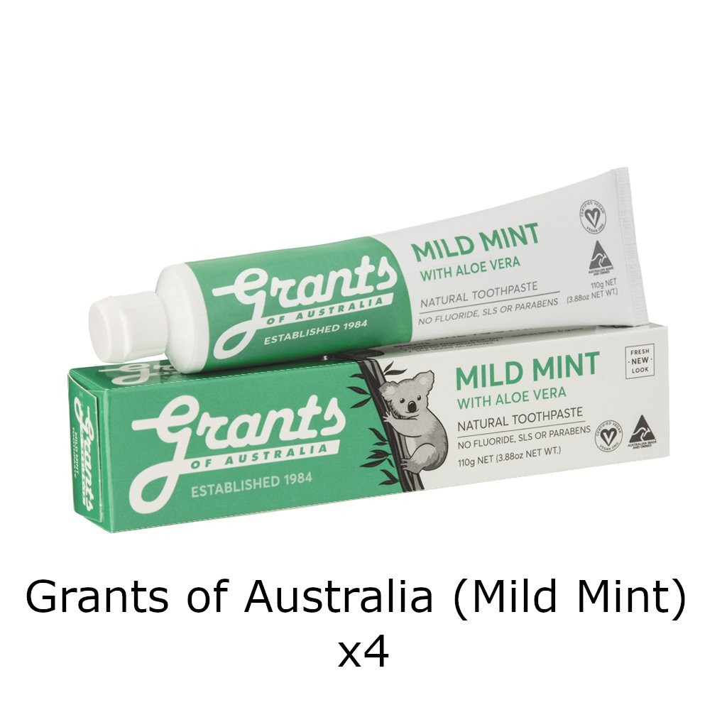 Grants of Australia Mild Mint Toothpaste (110g) x 4 Shopee Singapore