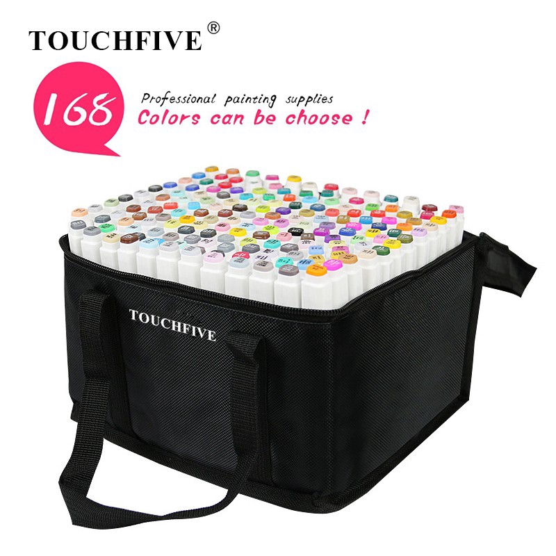 TouchFive Markers 168 Colors Can Choose Single Marker Graphic Art Markers Set | Singapore