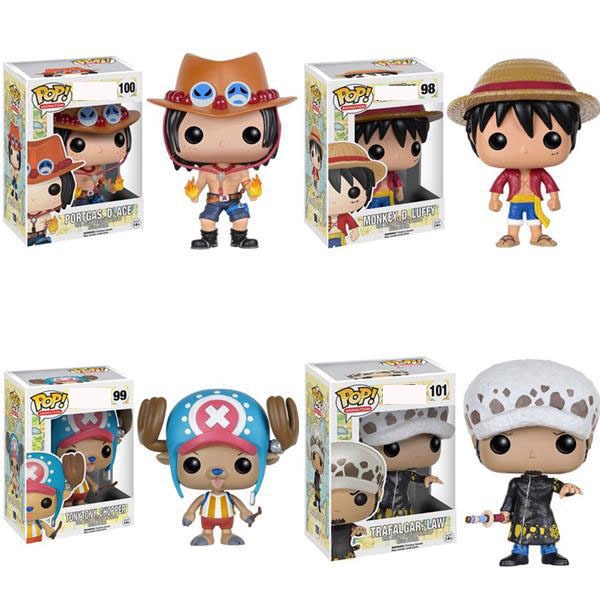 Funko Pop 98 99 100 101 One Piece Luffy Chopper Ace Trafalgar Law Figure Toy Shopee Singapore