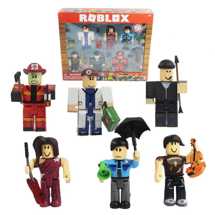 6pcs Set Game Roblox Figure Toys Kids Toys Professional Citizen Model Dolls Boys Girls Action Figures Toy 8 Accessories Shopee Singapore - roblox toys girls