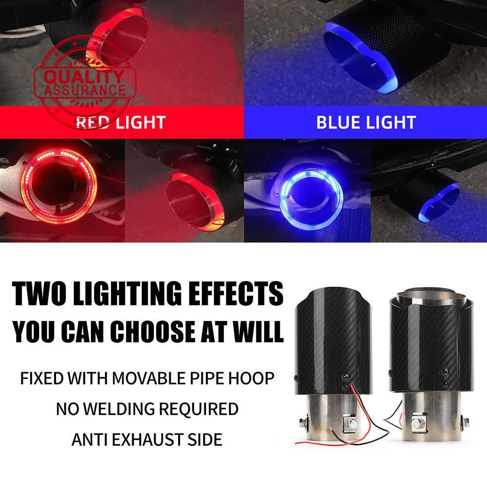 Car Glow Flame Tail Throat Modified Fire Tail Throat Temperature Throat Modified Exhaust Light H8l4 Shopee Singapore