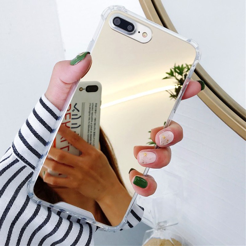Mirror Phone Cases For Iphone X 7 8 6 6s Plus Tpu Cover Reflect Girly Cute Case Shopee Singapore
