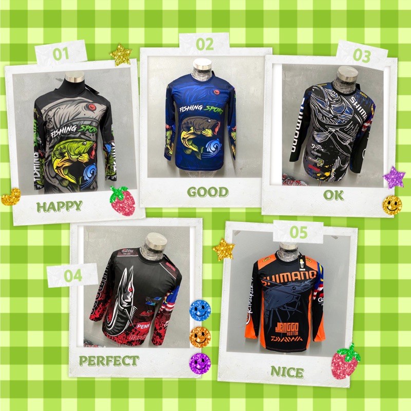Fishing Long Sleeve jersey Ready Stock Stock Baru Fishing Long Sleeve jersey Ready Stock Stock Baru