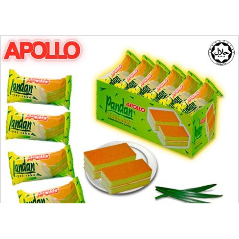 Apollo Chocolate Pandan Layer Cake 24 X 18g Asean Os Shopee Singapore