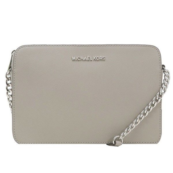 michael kors jet set crossbody pearl grey