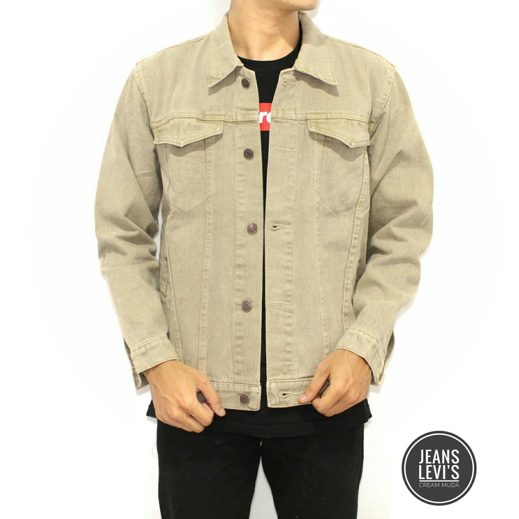 cream levis jacket