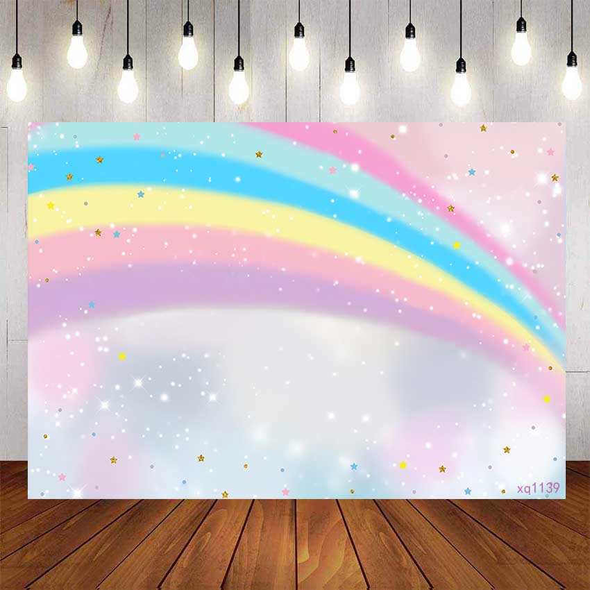 Candy Color Rainbow Birthday Backdrop For Photography Baby Shower Kids  Birthday Shinning Pink Background Birthday Party Decor Custom Name Photo |  Shopee Singapore