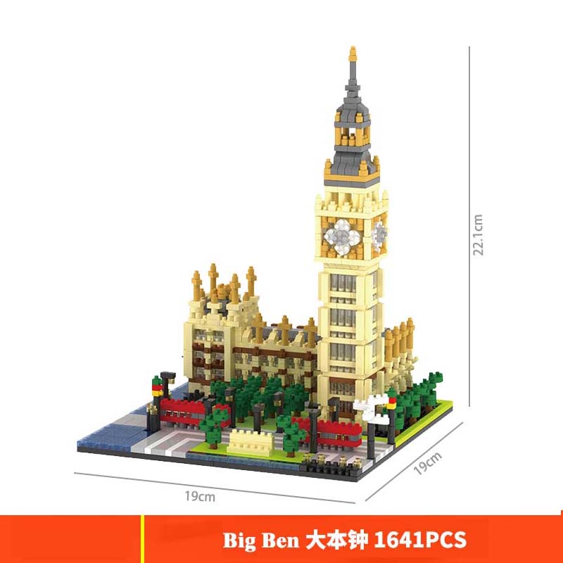 otro Interpersonal Tratamiento Preferencial Statue of Liberty Lego Building Blocks Famous Architecture In The World  Eiffel Tower White House Model DIY Toys Gifts | Shopee Singapore