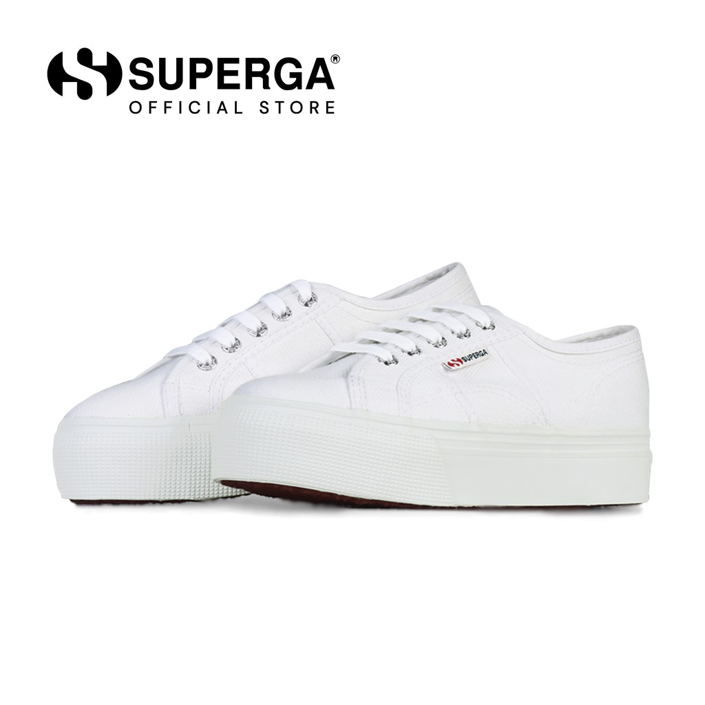 superga 2790 silver double sole flatform trainers