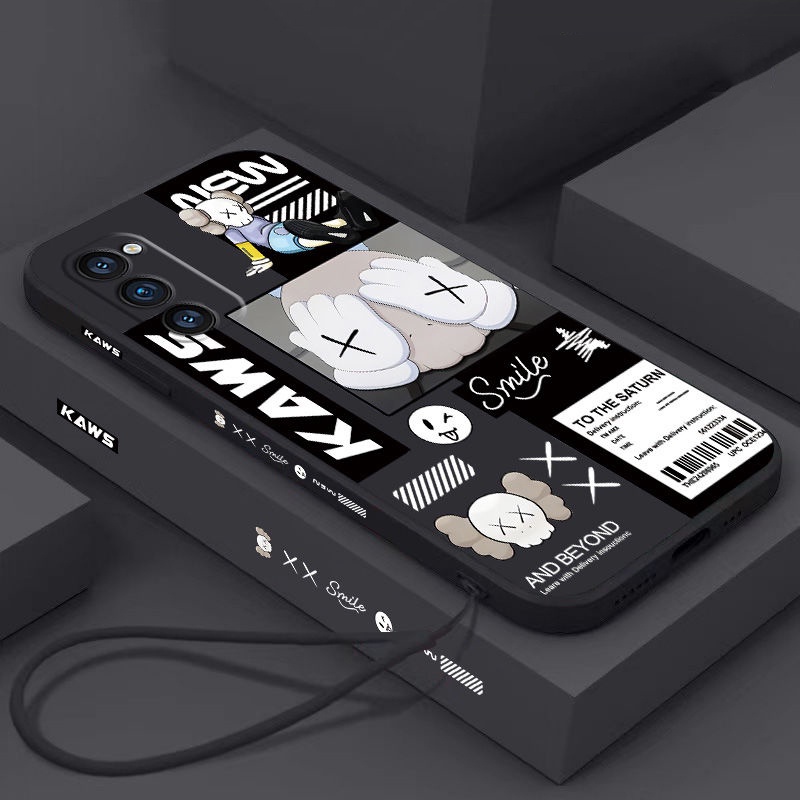 Samsung A12 A01 A11 A02 A02S A10S A20S A10 A50 A70 A50S A30S A70S M10 Casing Trendy Brand Kaws Sesame Street Phone Case Shockproof Matte Soft TPU Cover