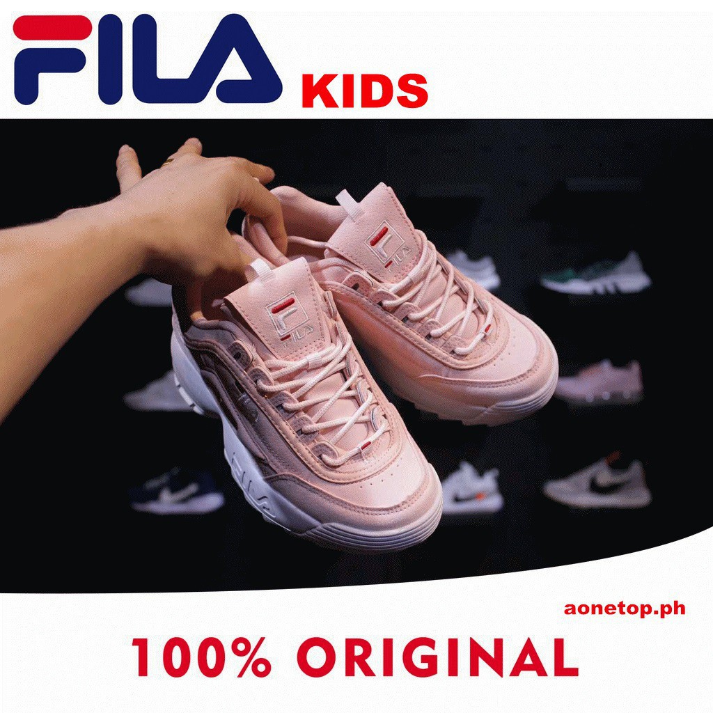 kids fila pink